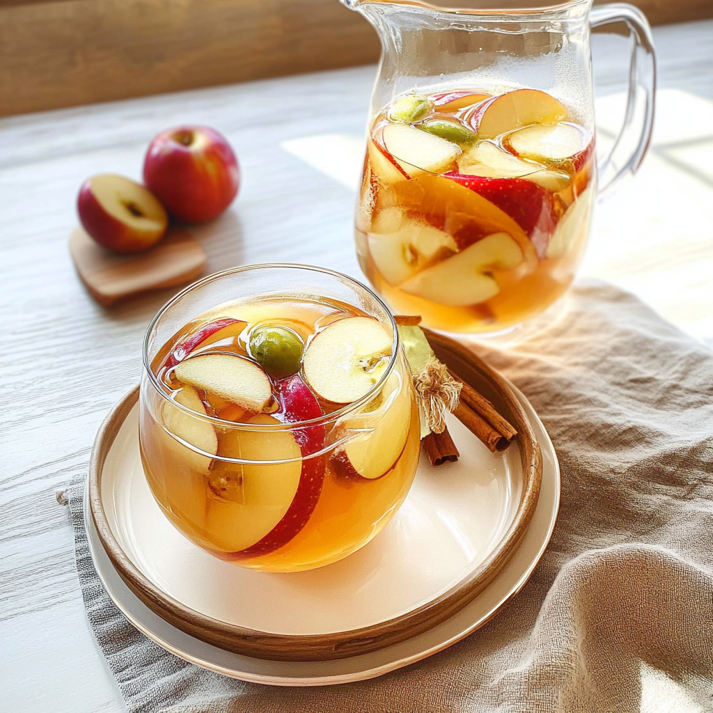 Recipe preparation for Honeycrisp Apple Sangria