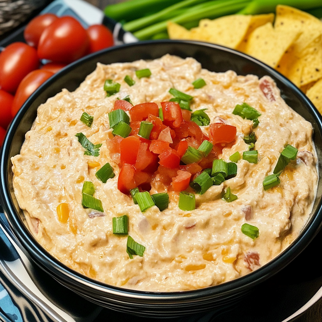 Recipe preparation for Boat Dip (Rotel Ranch Dip)