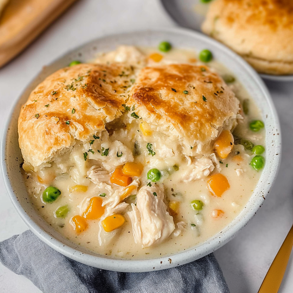 Recipe preparation for Slow Cooker Chicken Pot Pie