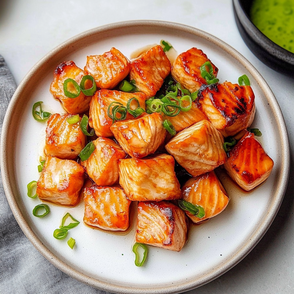 Recipe preparation for Bang Bang Salmon