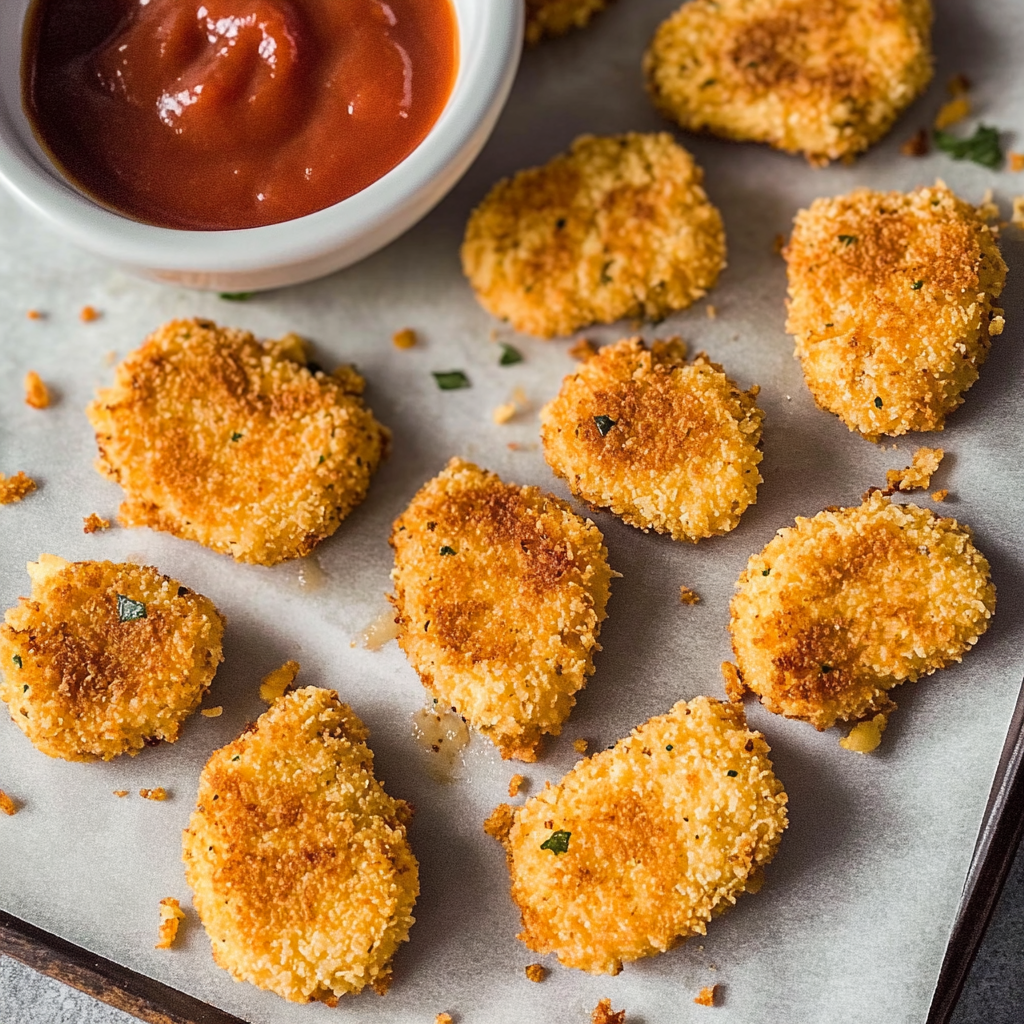Recipe preparation for Chickpea Vegetable Nuggets