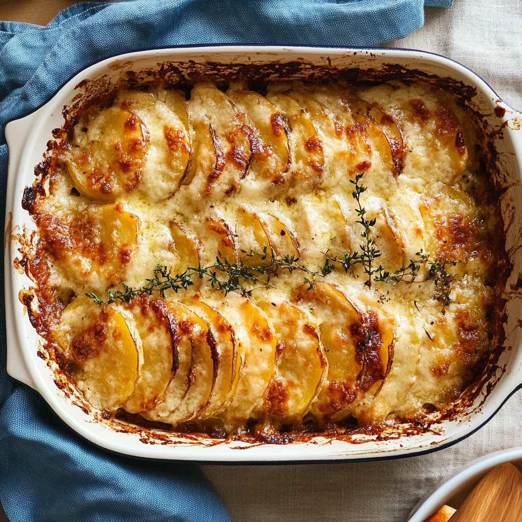 Recipe preparation for Inspired Potatoes au Gratin