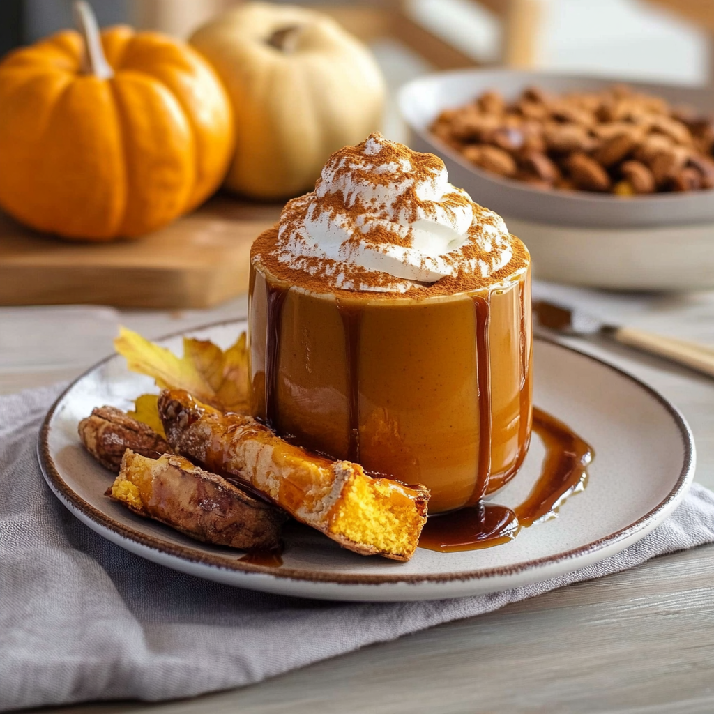 Recipe preparation for Pumpkin-Spice Latte (with real squash!)