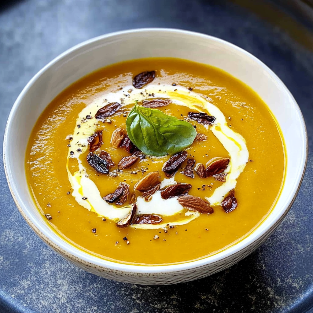Recipe preparation for Creamy Pumpkin Soup Recipe