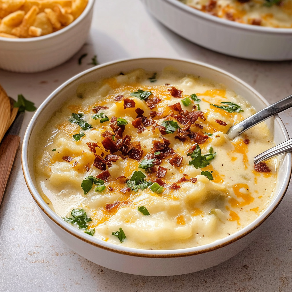 Recipe preparation for Ultimate Loaded Potato Soup