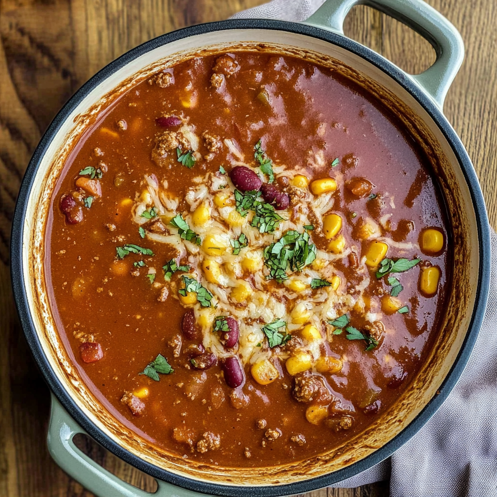 Recipe preparation for taco soup