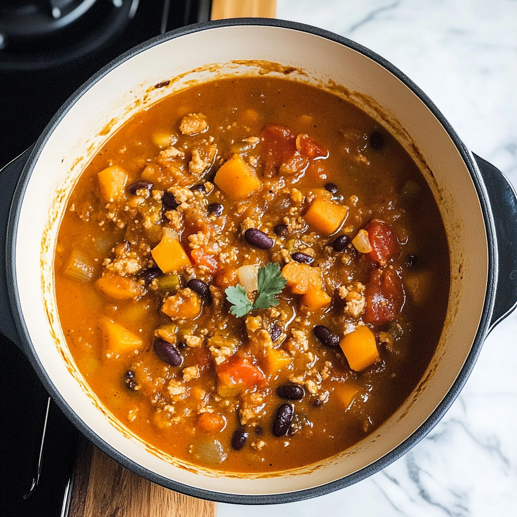 Recipe preparation for Slow Cooker Pumpkin Chili