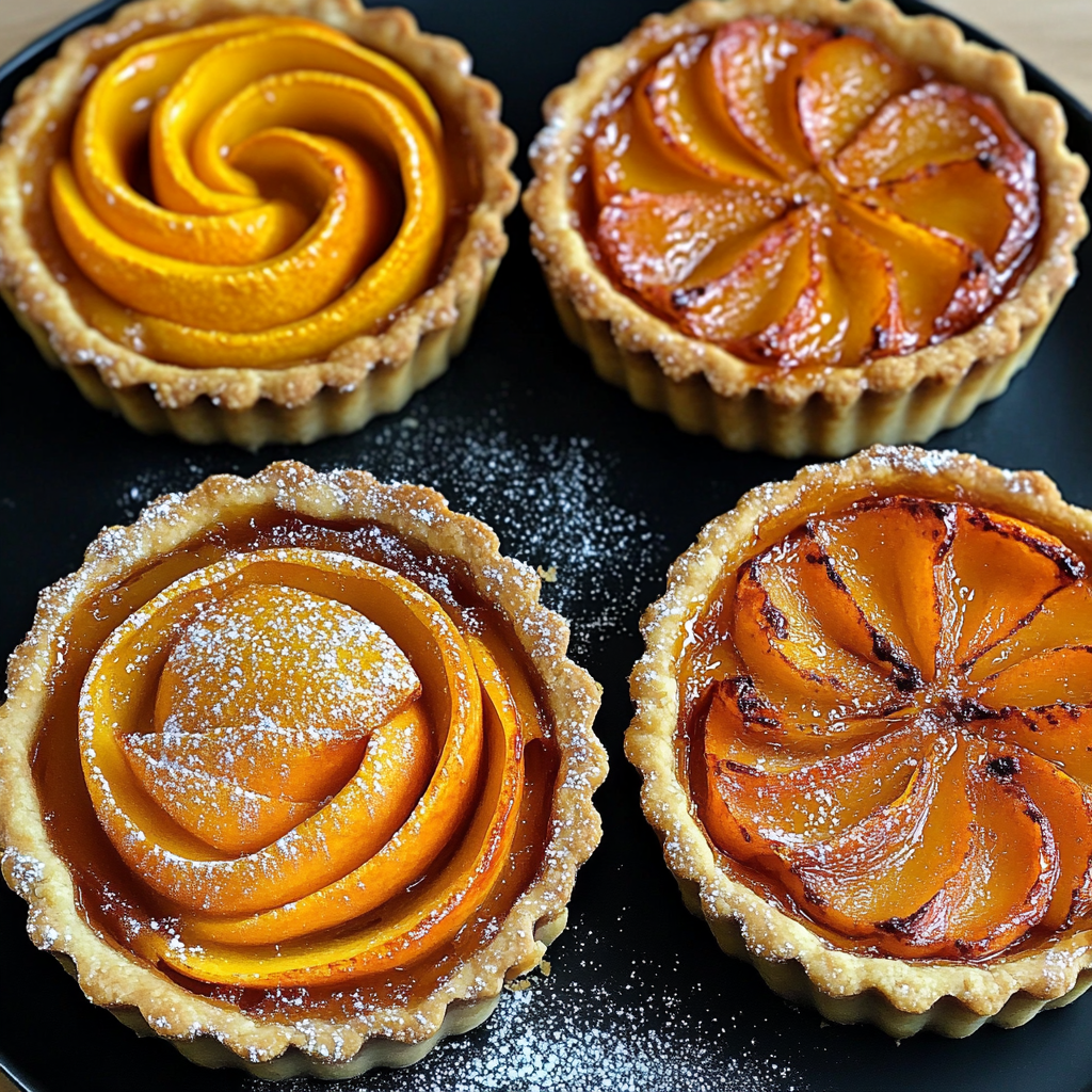 Recipe preparation for Persimmon & Mascarpone Tart