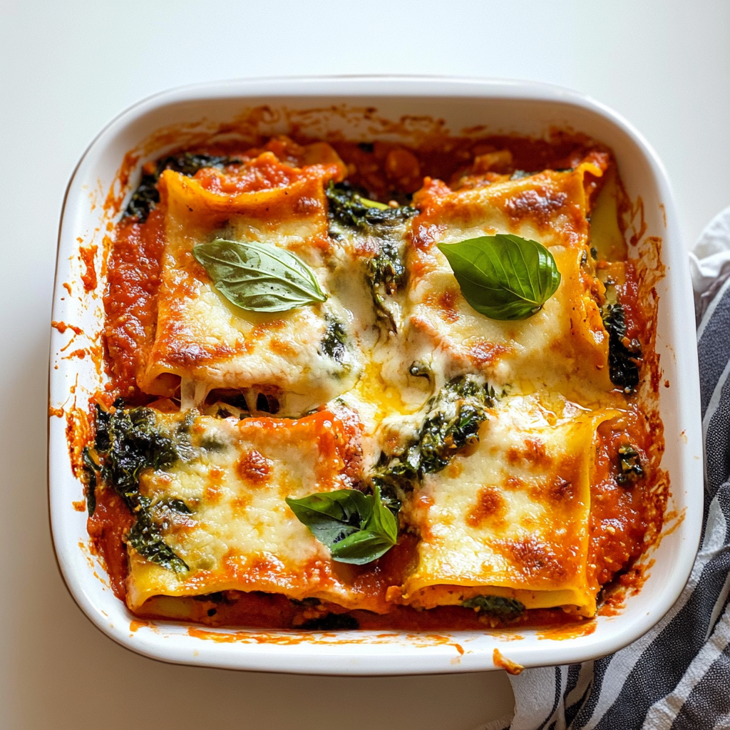 Recipe preparation for Sweet Potato & Kale Lasagna