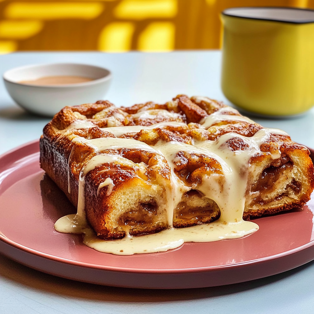 Recipe preparation for Cinnamon Roll Focaccia Bread