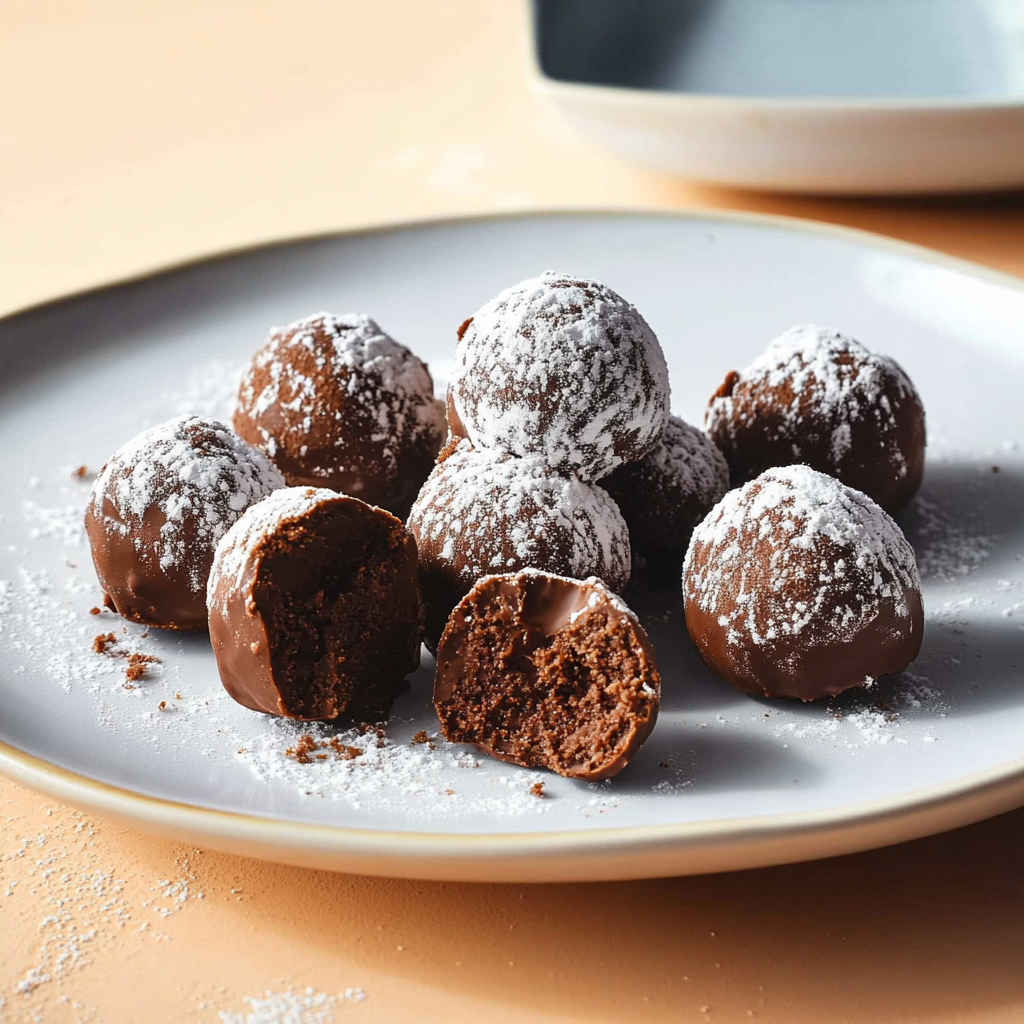 Recipe preparation for Spiced Hot Chocolate Truffles
