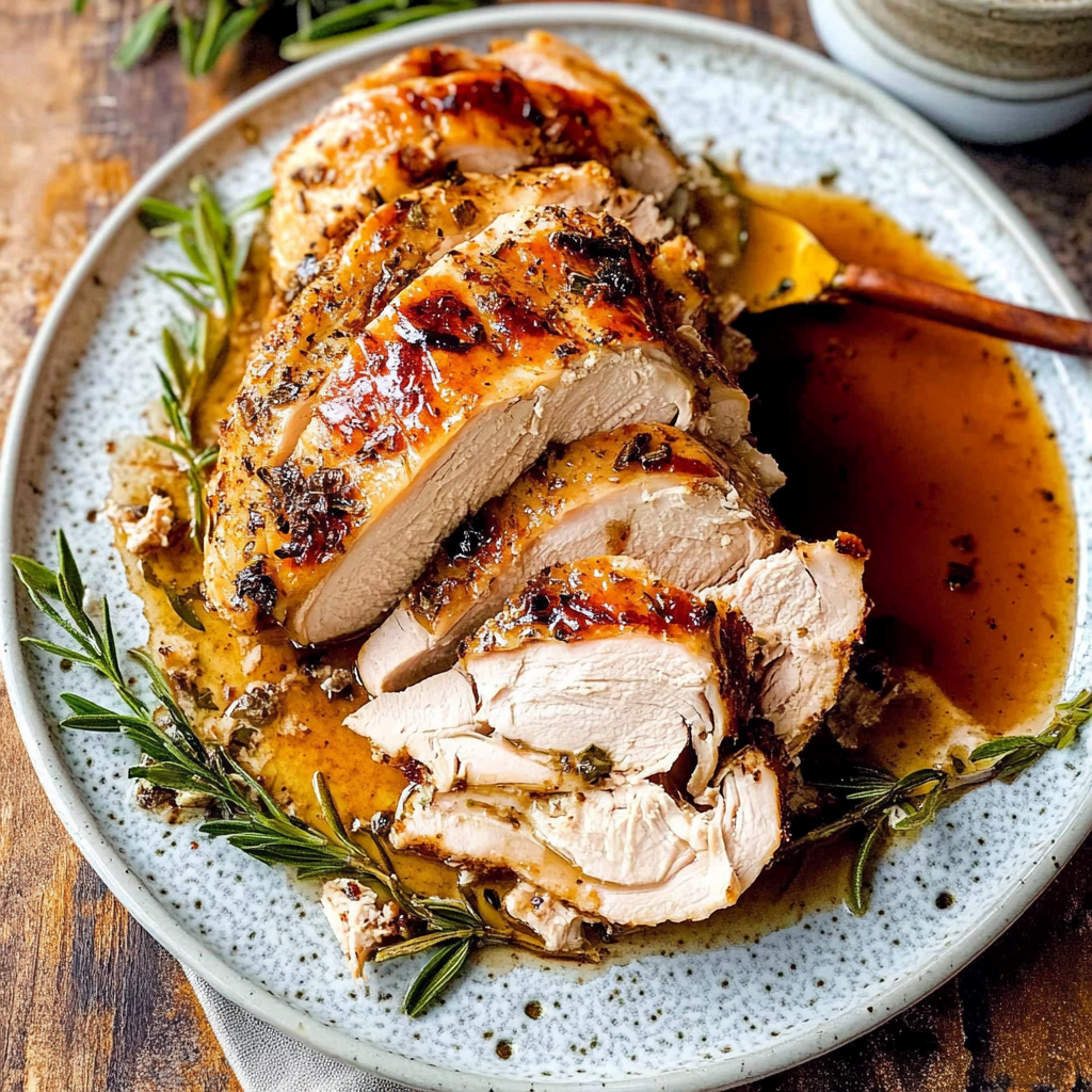 Recipe preparation for Maple Brown Sugar Pulled Turkey