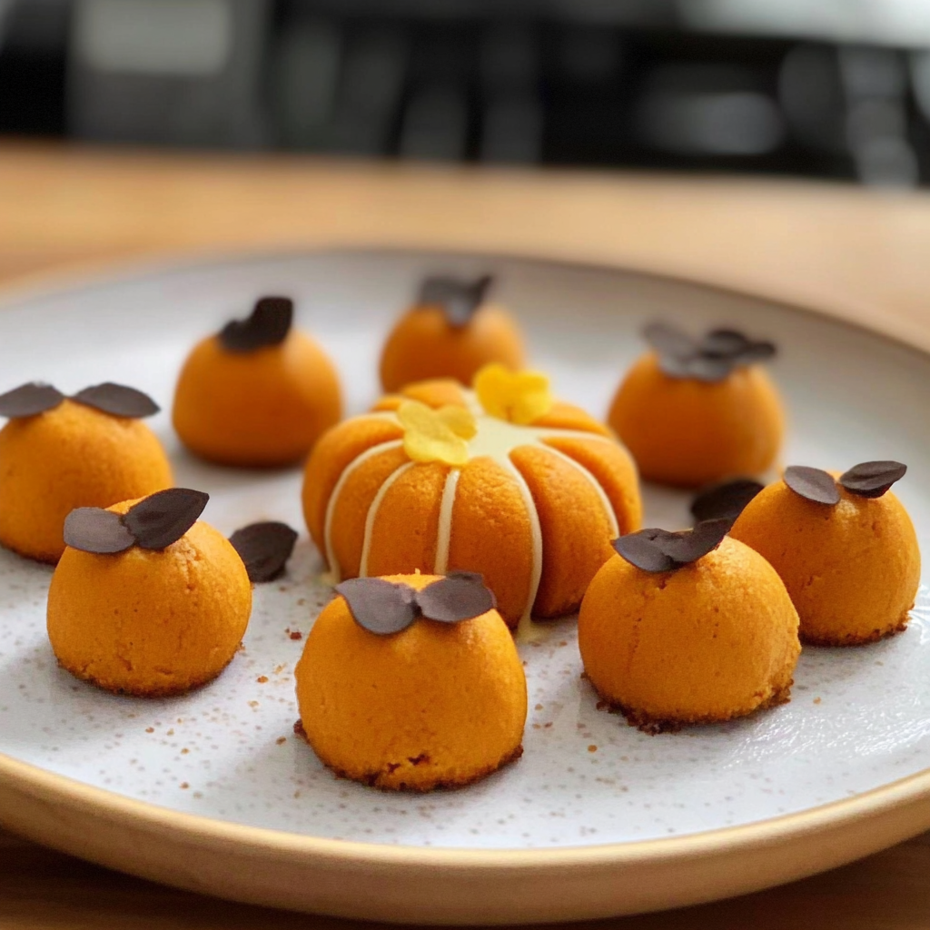 Recipe preparation for Pumpkin Cheesecake Truffles