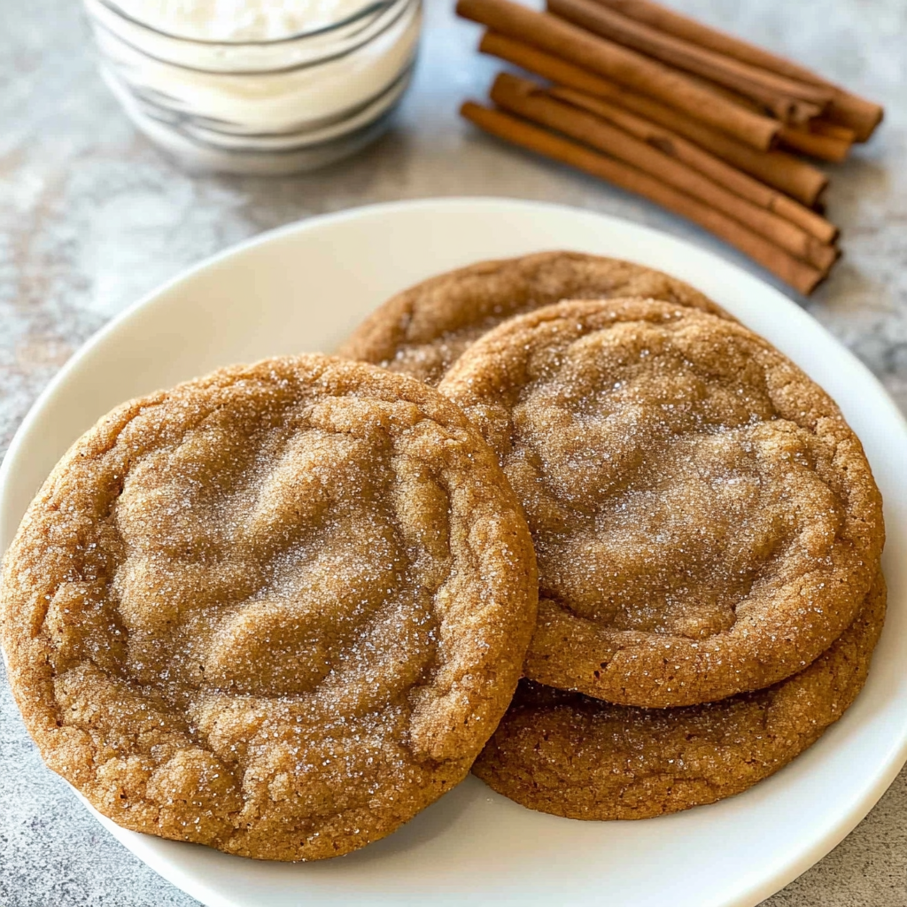 Recipe preparation for pumpkin snickerdoodle cookies