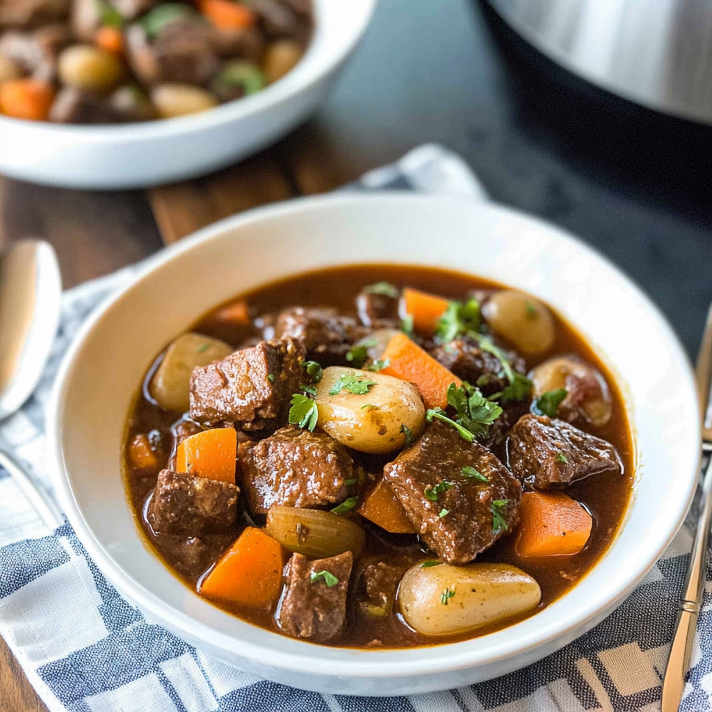 Recipe preparation for Instant Pot Beef Stew (Fork-Tender in Minutes)