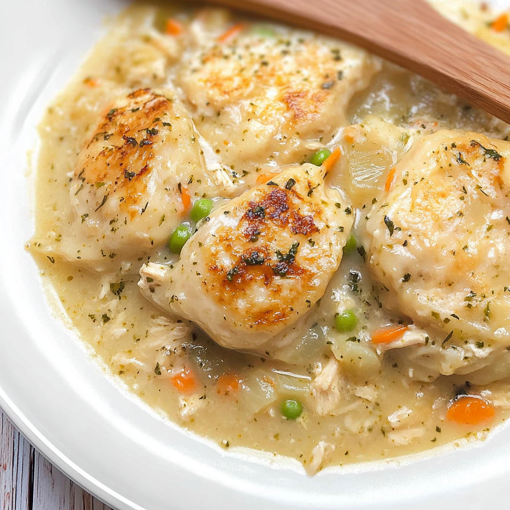 Recipe preparation for Instant Pot Chicken and Dumplings