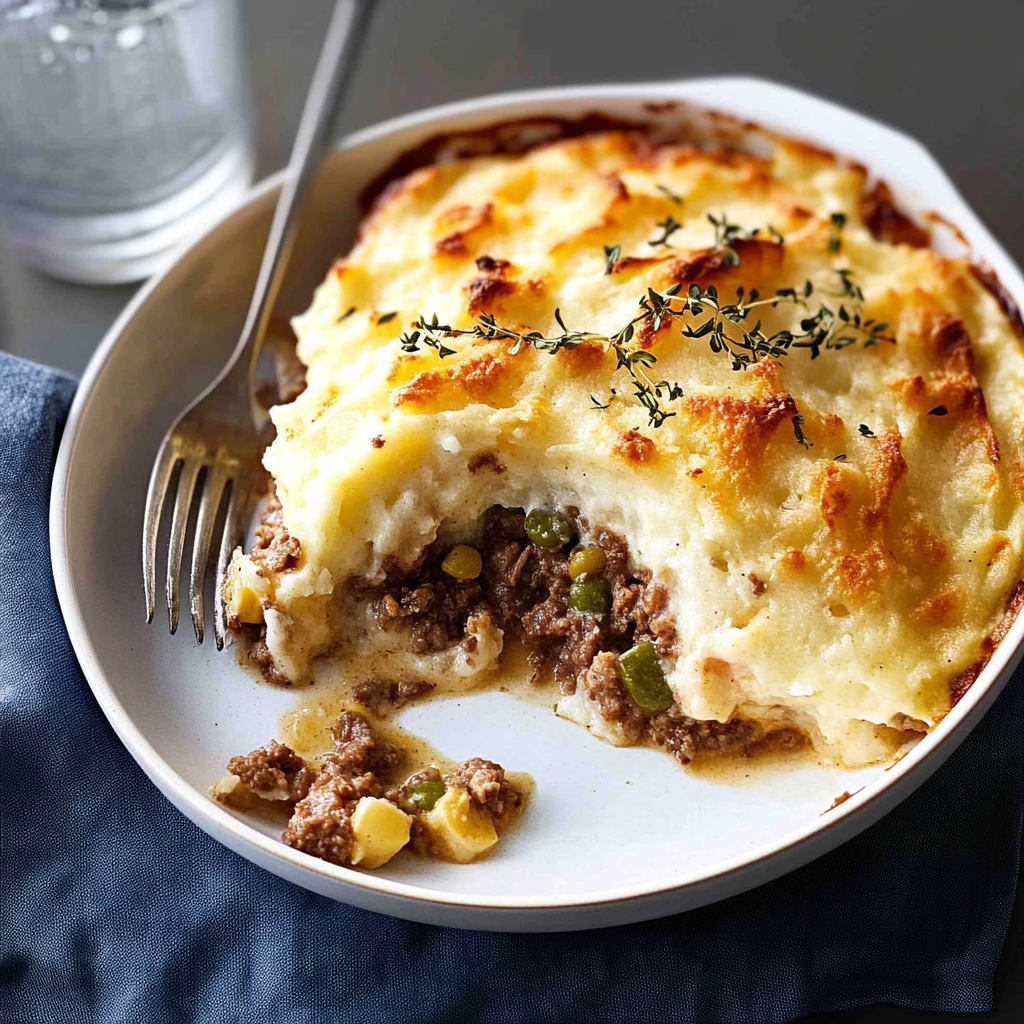 Recipe preparation for Shepherd's Pie