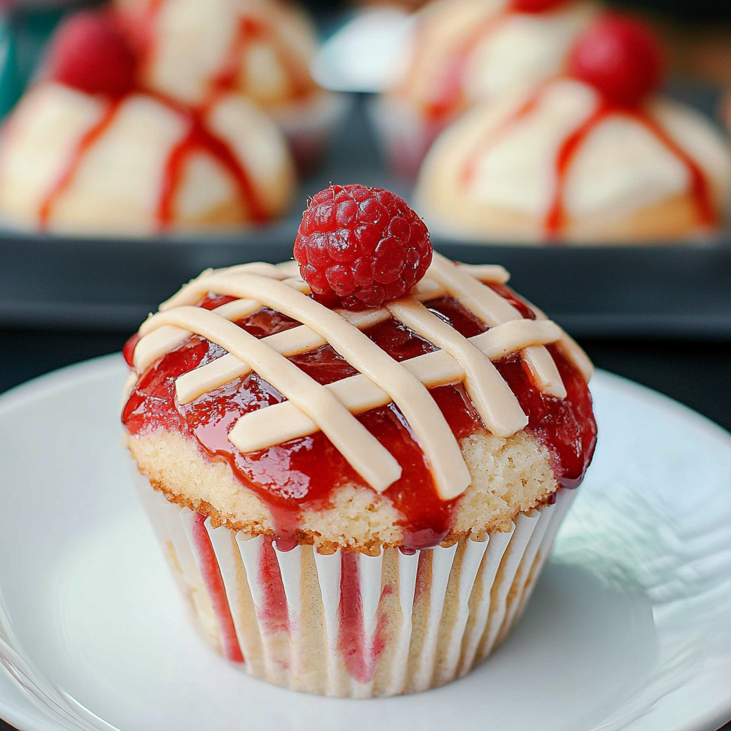 Recipe preparation for Cherry Pie Cupcakes
