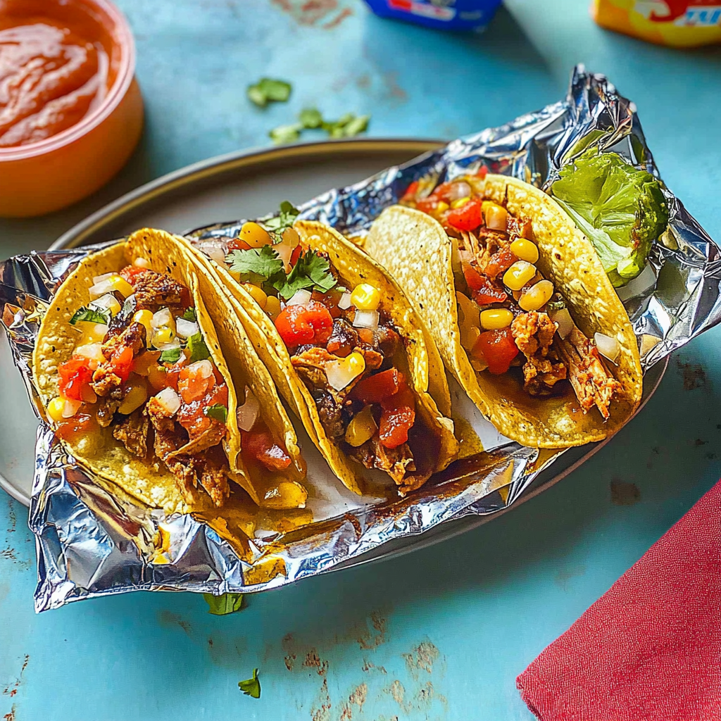 Recipe preparation for walking tacos