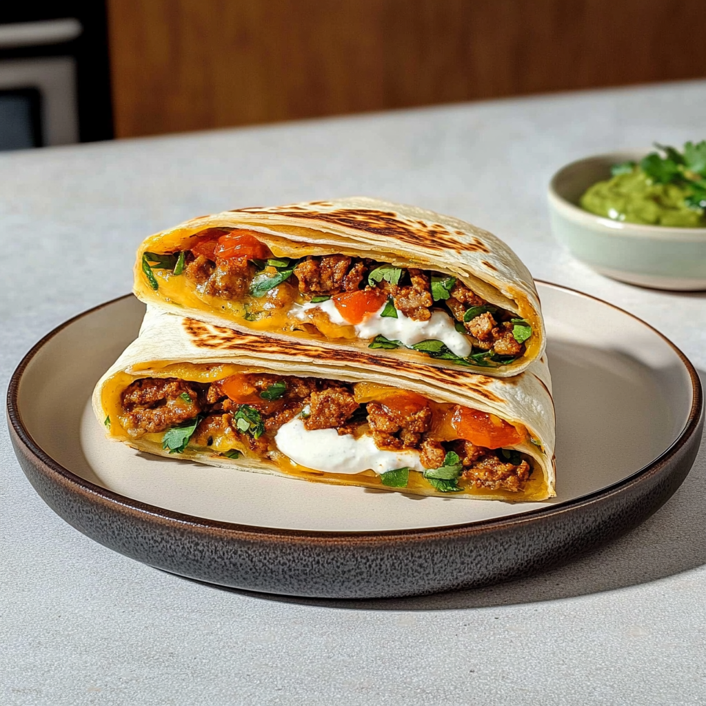 Recipe preparation for Homemade Crunchwrap Supreme