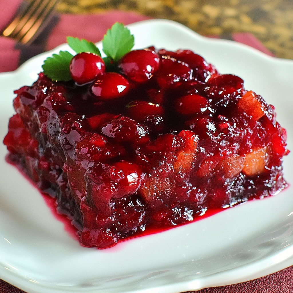 Recipe preparation for cranberry jello salad