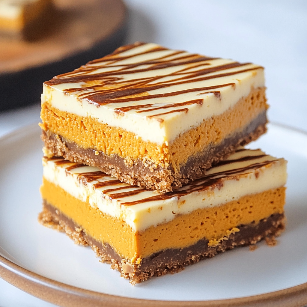 Recipe preparation for Pumpkin Pie Chess Bars