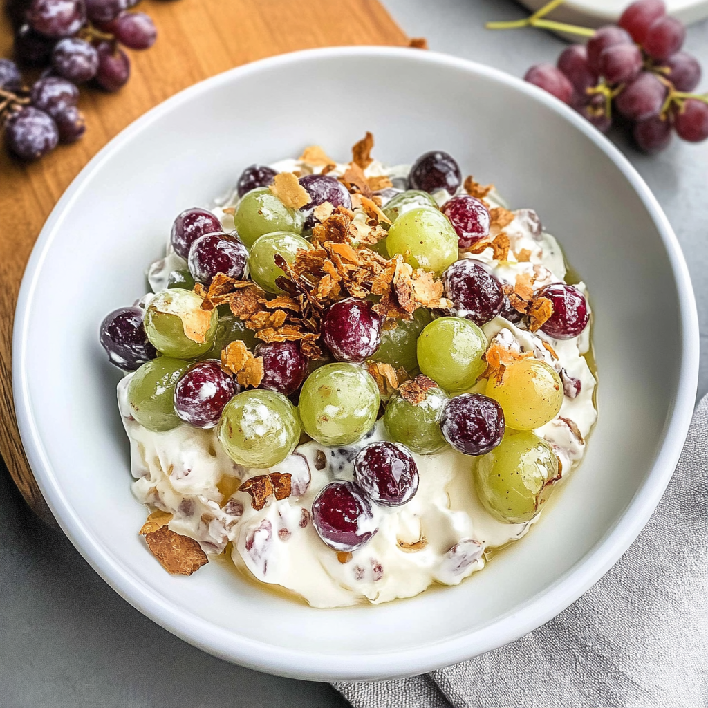 Recipe preparation for Grape Salad