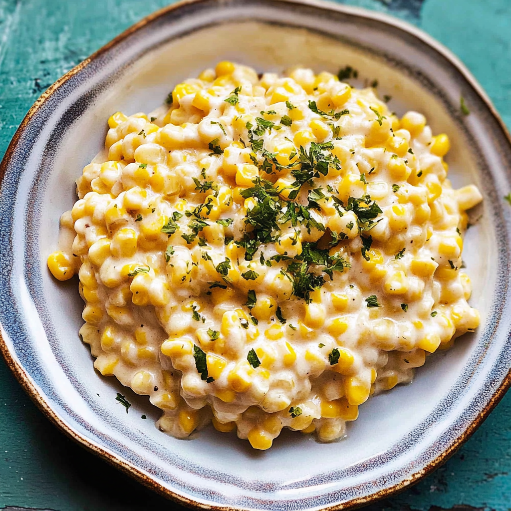 Recipe preparation for Stovetop Creamed Corn