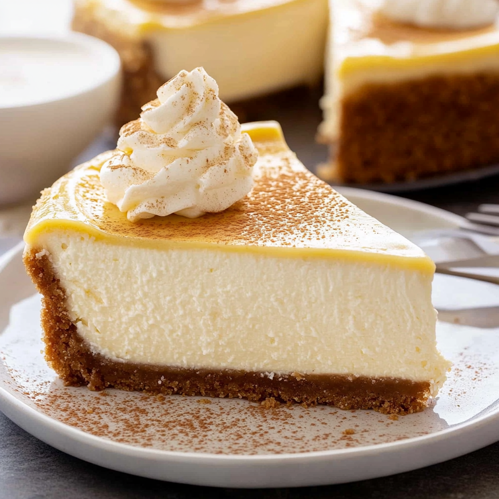 Recipe preparation for Eggnog Cheesecake