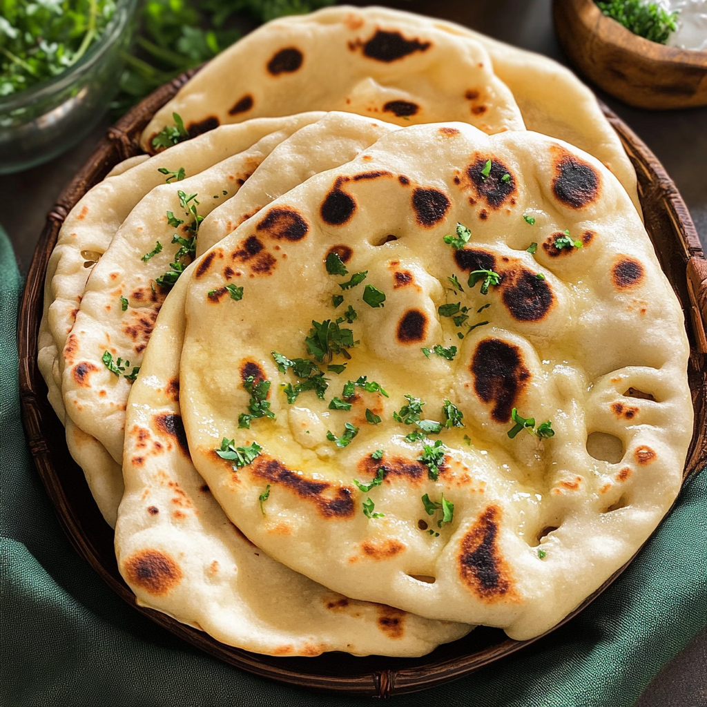 Recipe preparation for Naan Bread