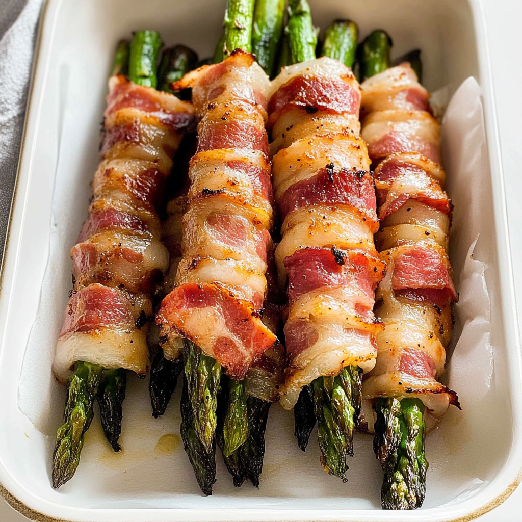 Recipe preparation for Bacon Wrapped Asparagus