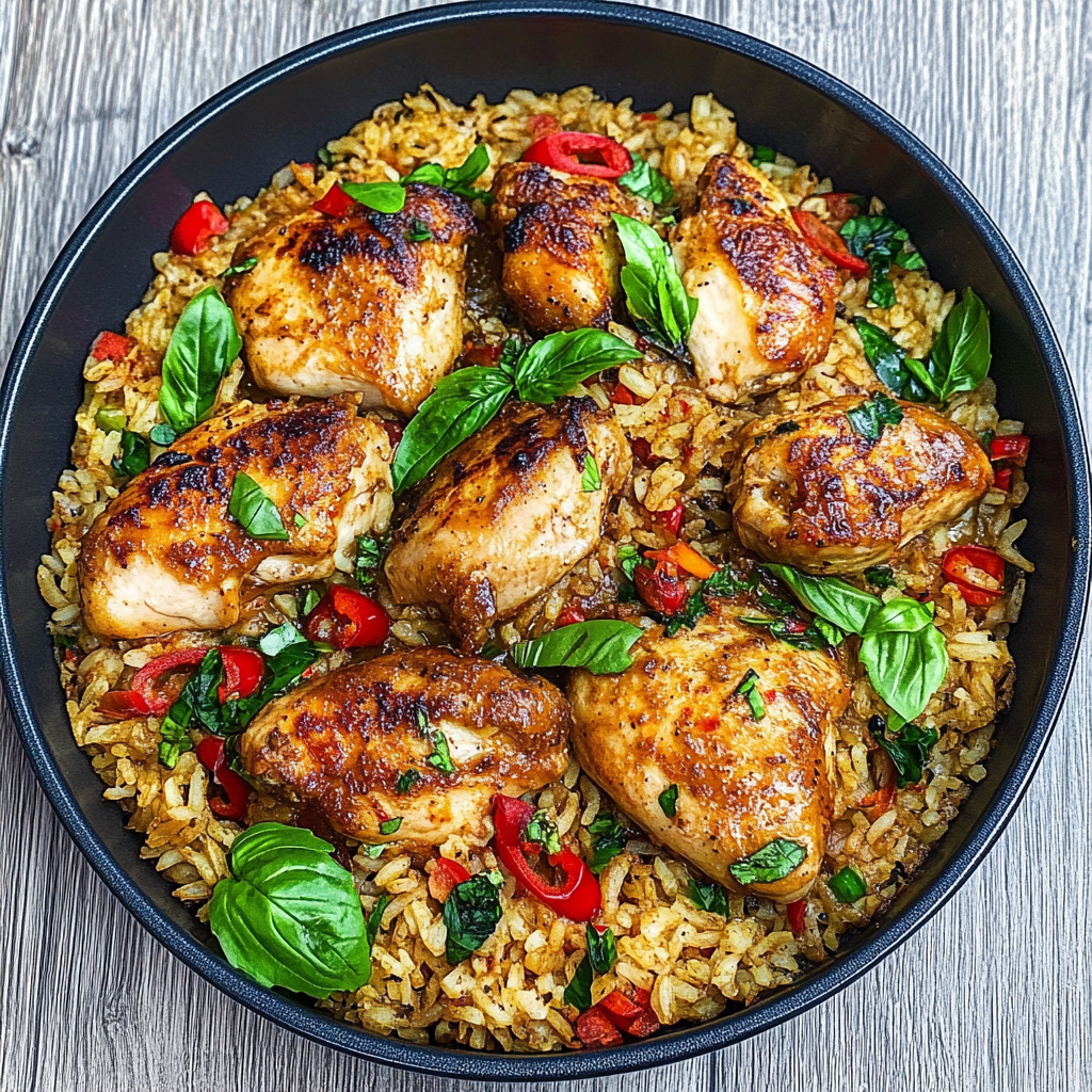 Recipe preparation for One Pot Chicken and Rice