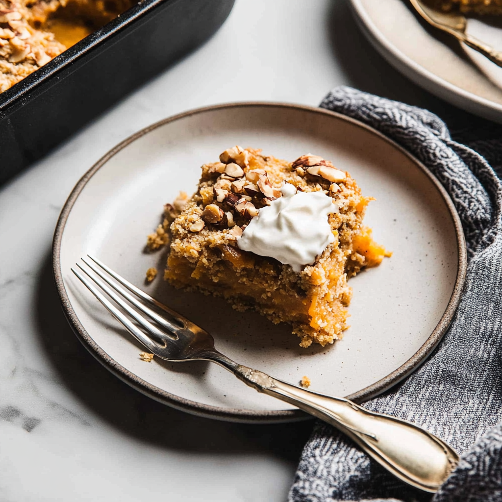 Recipe preparation for Sweet Potato Casserole with Hazelnuts