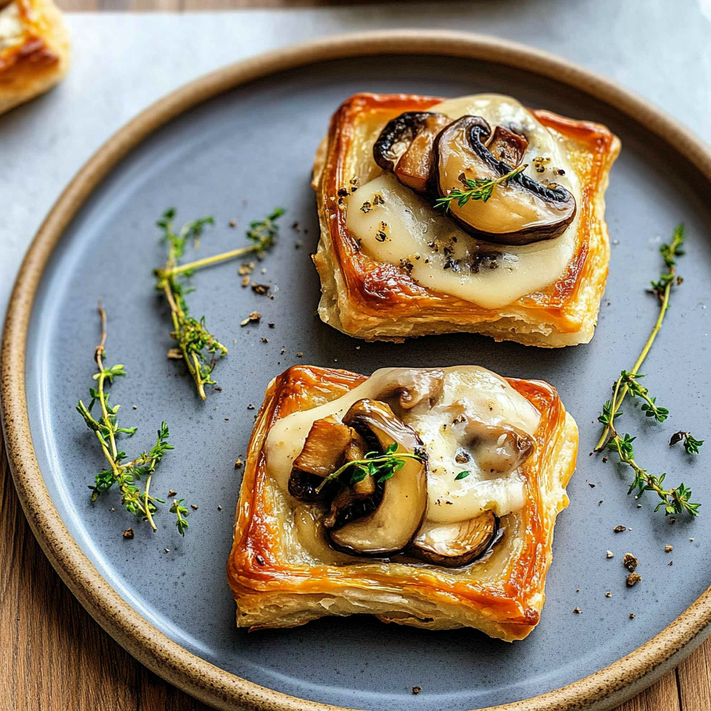 Recipe preparation for Mushroom Savoury Pastries