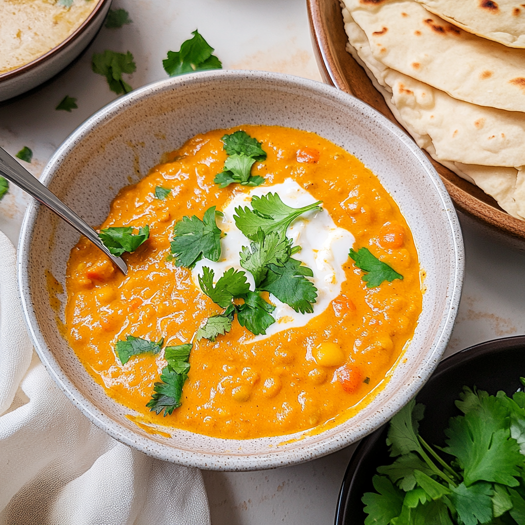 Recipe preparation for Coconut Lentil Curry