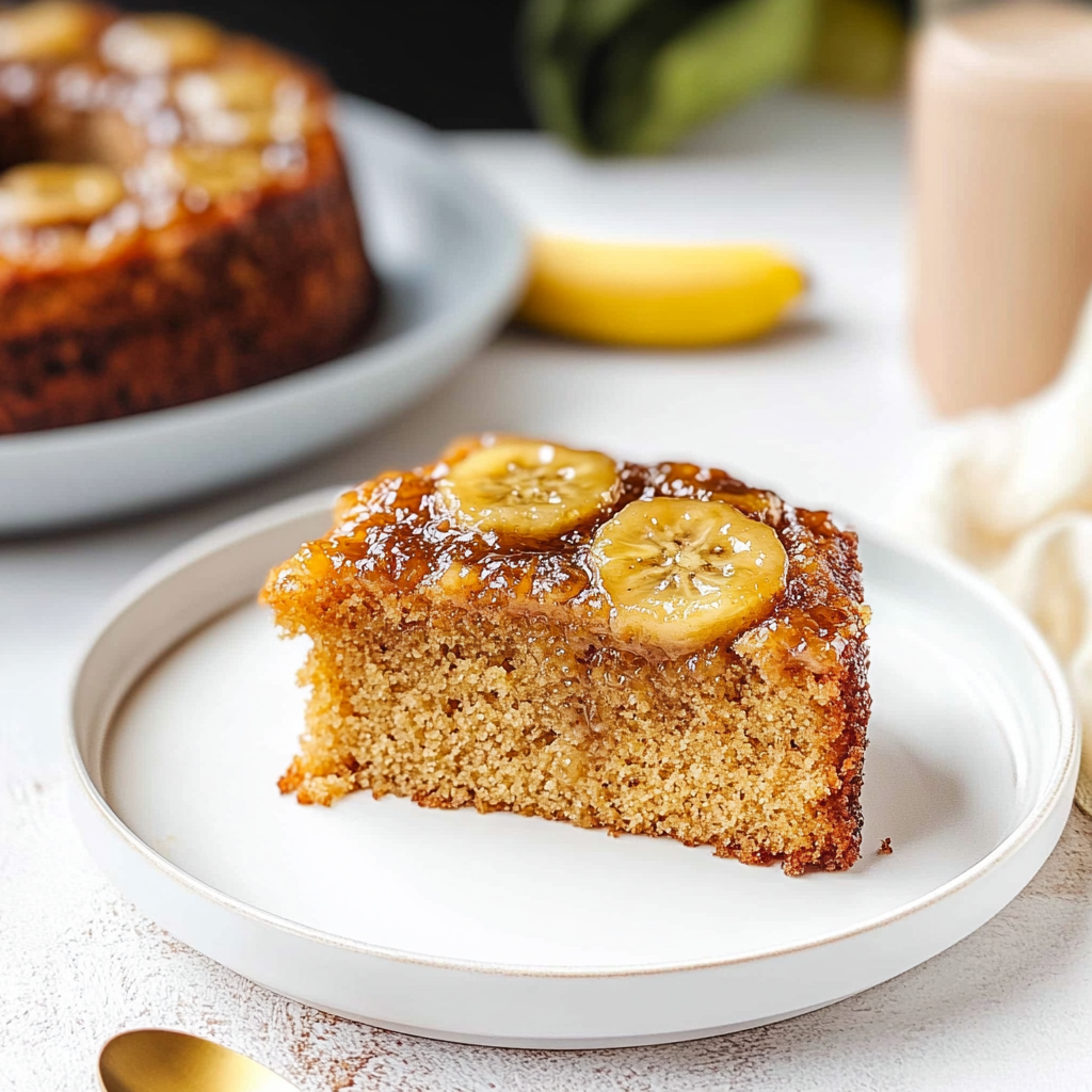 Recipe preparation for Banana Upside Down Cake