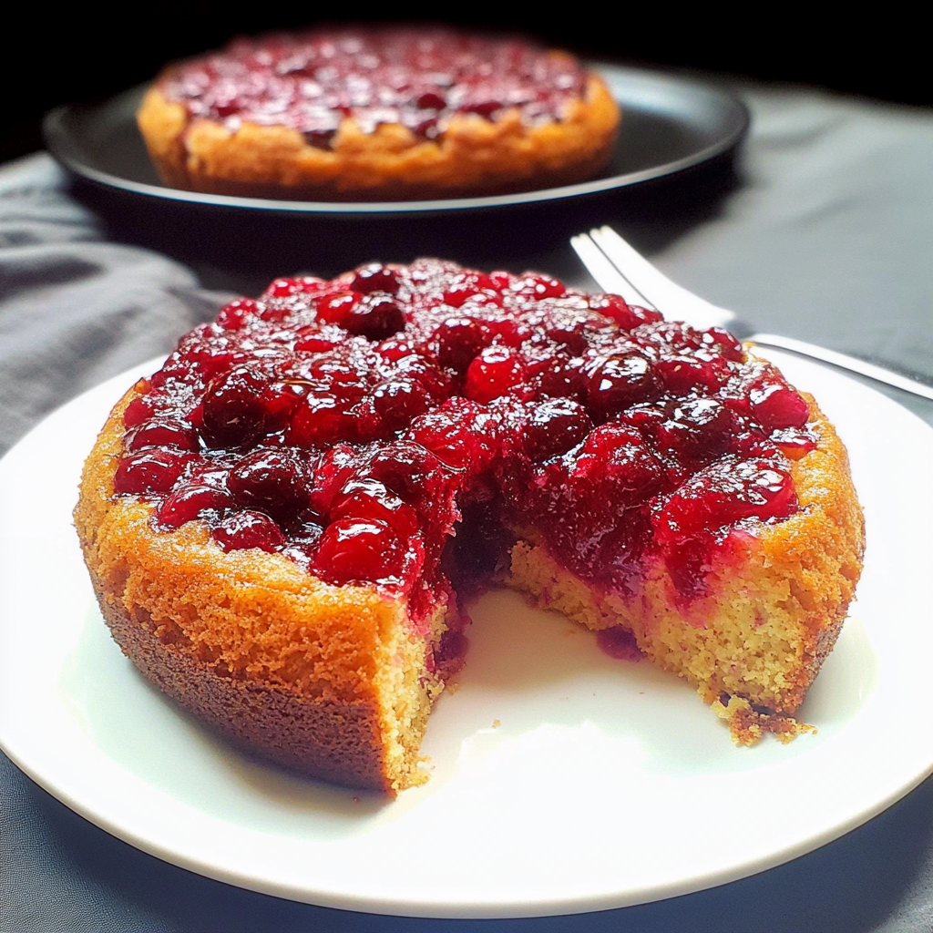 Recipe preparation for Cranberry Upside Down Bundt Cake
