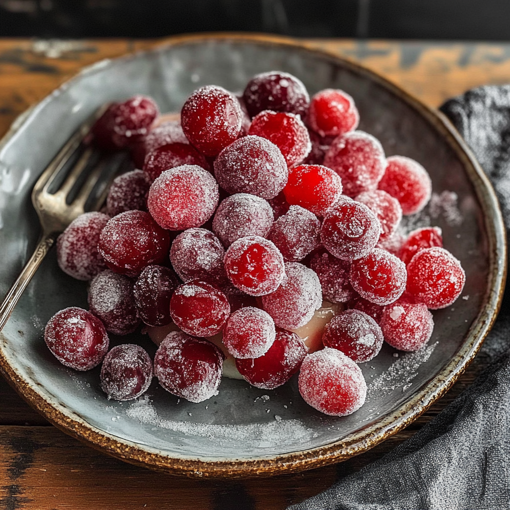 Recipe preparation for Candied Cranberries