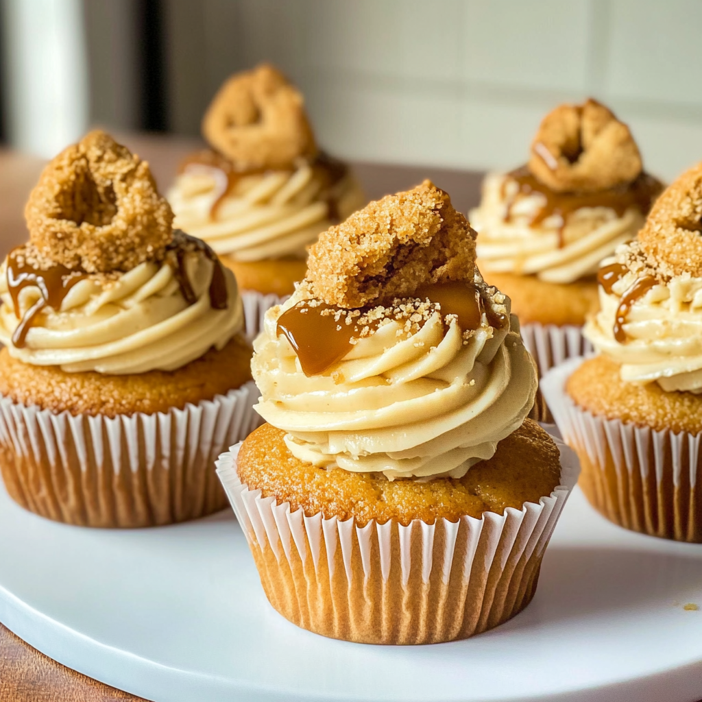 Recipe preparation for Caramelized Biscuit (Biscoff) Cupcakes