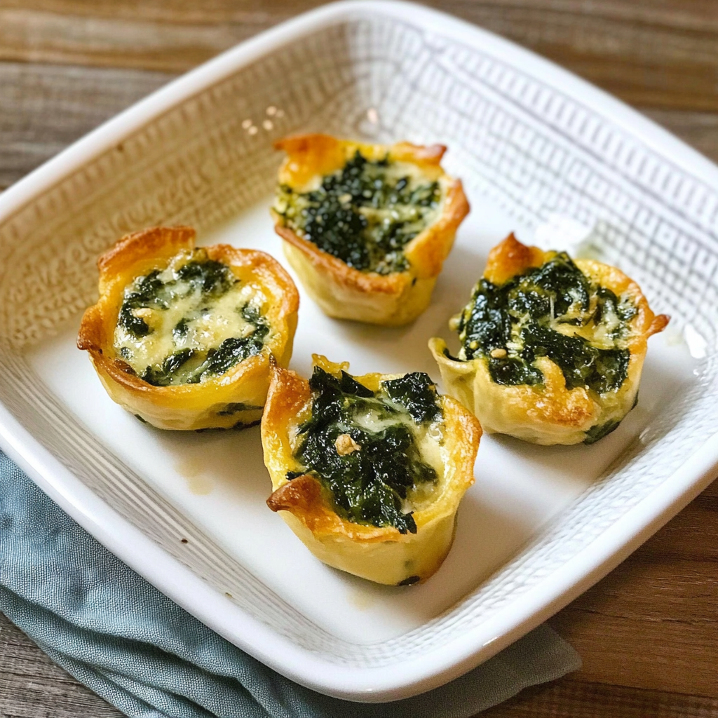 Recipe preparation for spinach puffs