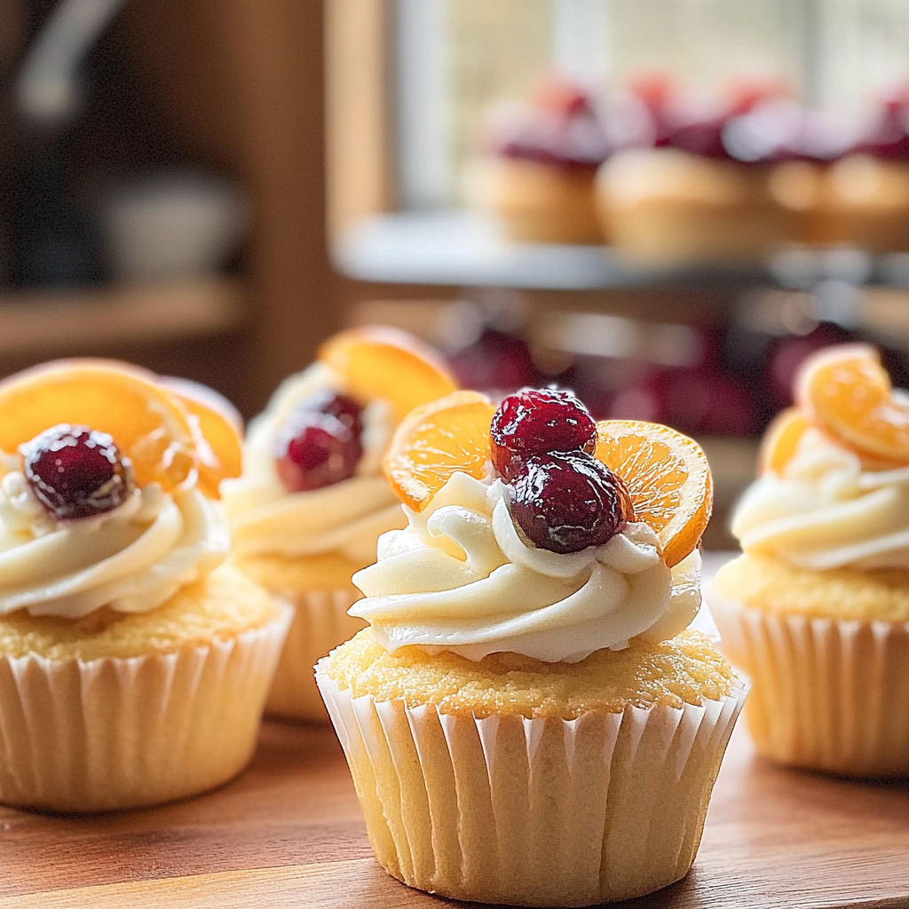 Recipe preparation for Cranberry Orange Cupcakes