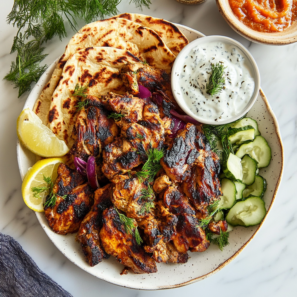 Recipe preparation for Chicken Shawarma