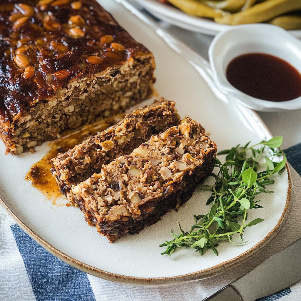 Recipe preparation for Vegetarian Lentil Nut Loaf
