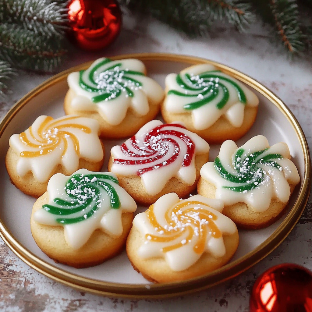 Recipe preparation for Twisted Christmas Cookies with Almond & Citrus Icing