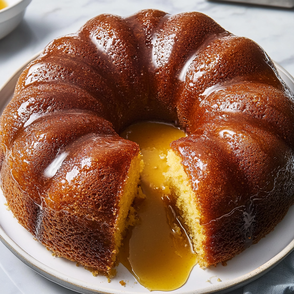 Recipe preparation for Rum Cake