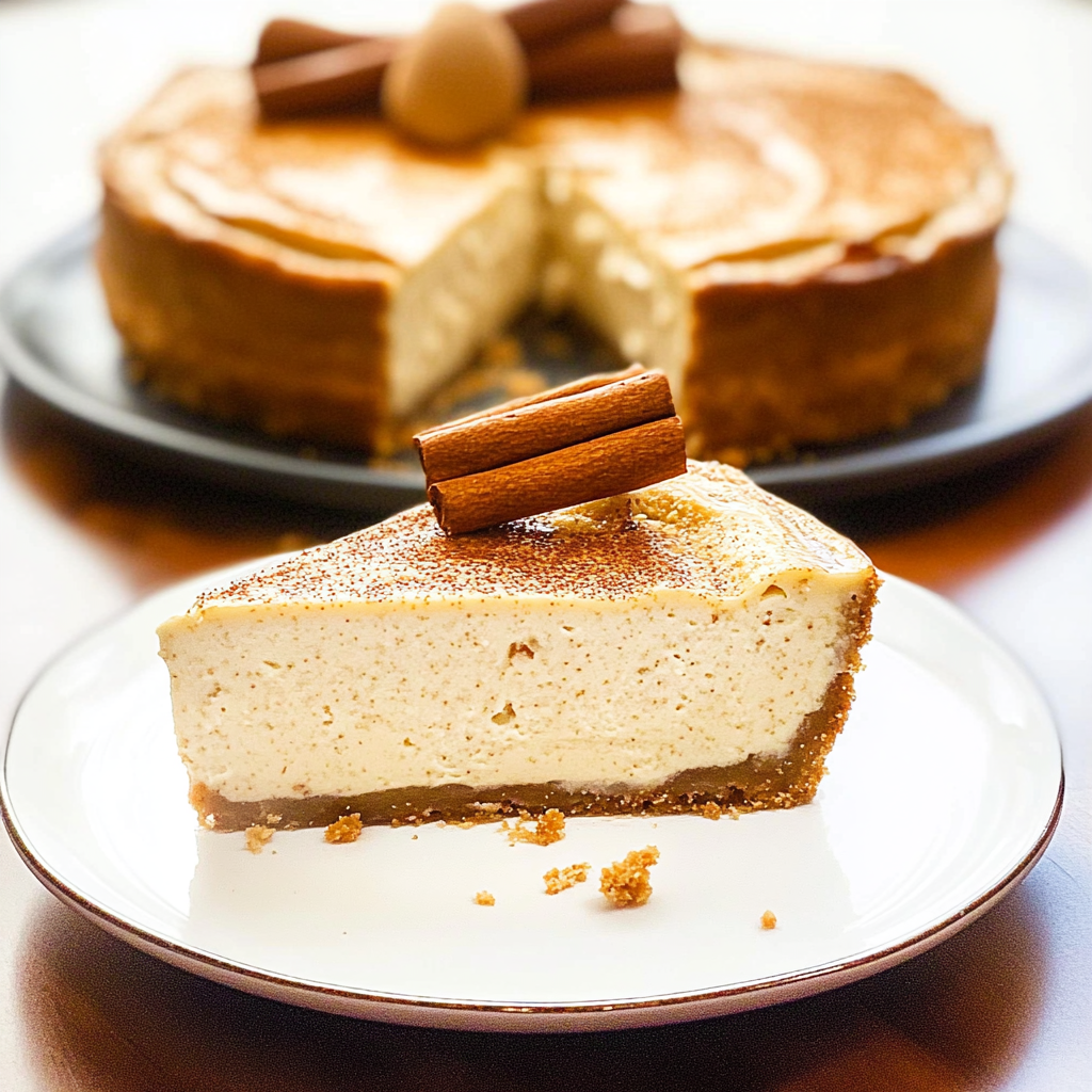 Recipe preparation for Instant Pot Eggnog Cheesecake