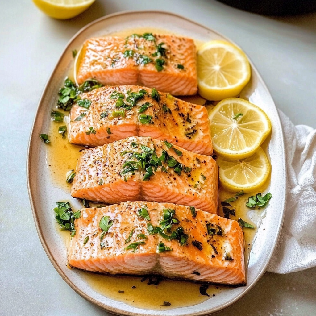 Recipe preparation for Rosemary Lemon Salmon