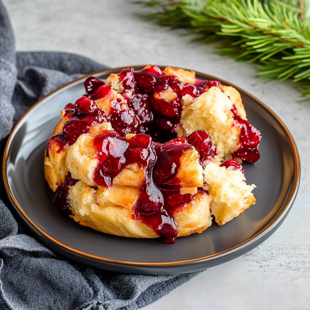Recipe preparation for Mini Cranberry Brie Pull-Apart Bread