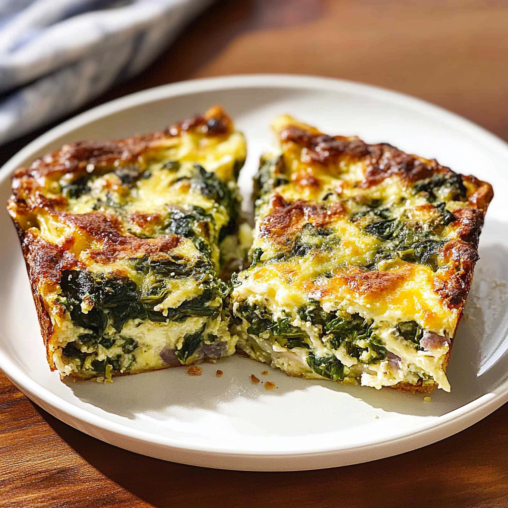 Recipe preparation for Comfort spinach egg casserole