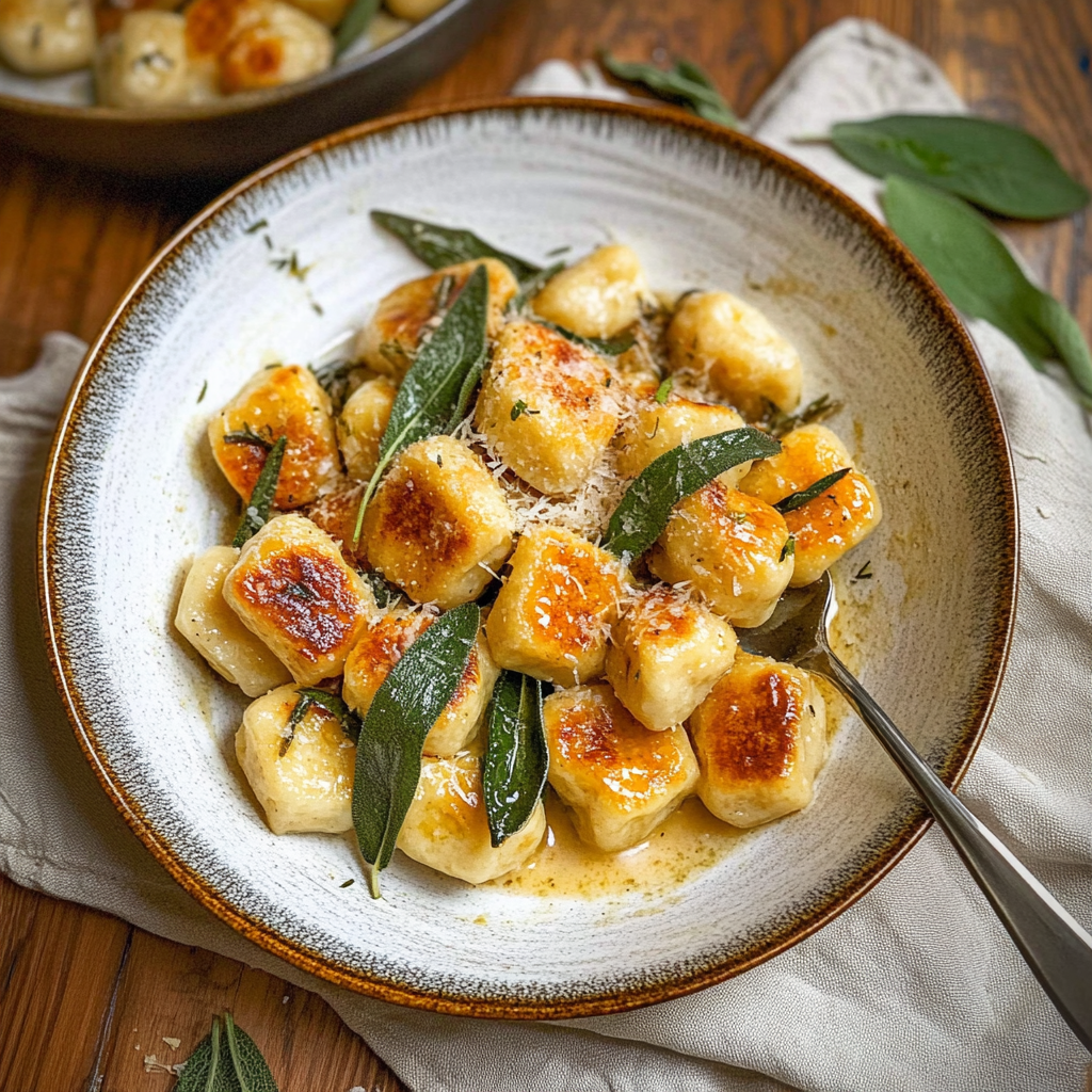 Recipe preparation for One-Pan Festive Gnocchi with Sage Butter